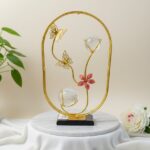 Golden Butterfly Crystal Globe Decoration
